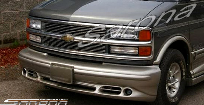 Custom GMC Savana Van  All Styles Front Bumper (1996 - 2002) - $560.00 (Part #GM-011-FB)